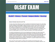 Tablet Screenshot of olsatexam.com